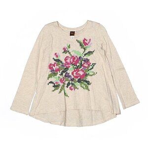 Tea Kids Long Sleeve Floral Boho T-Shirt Size 5